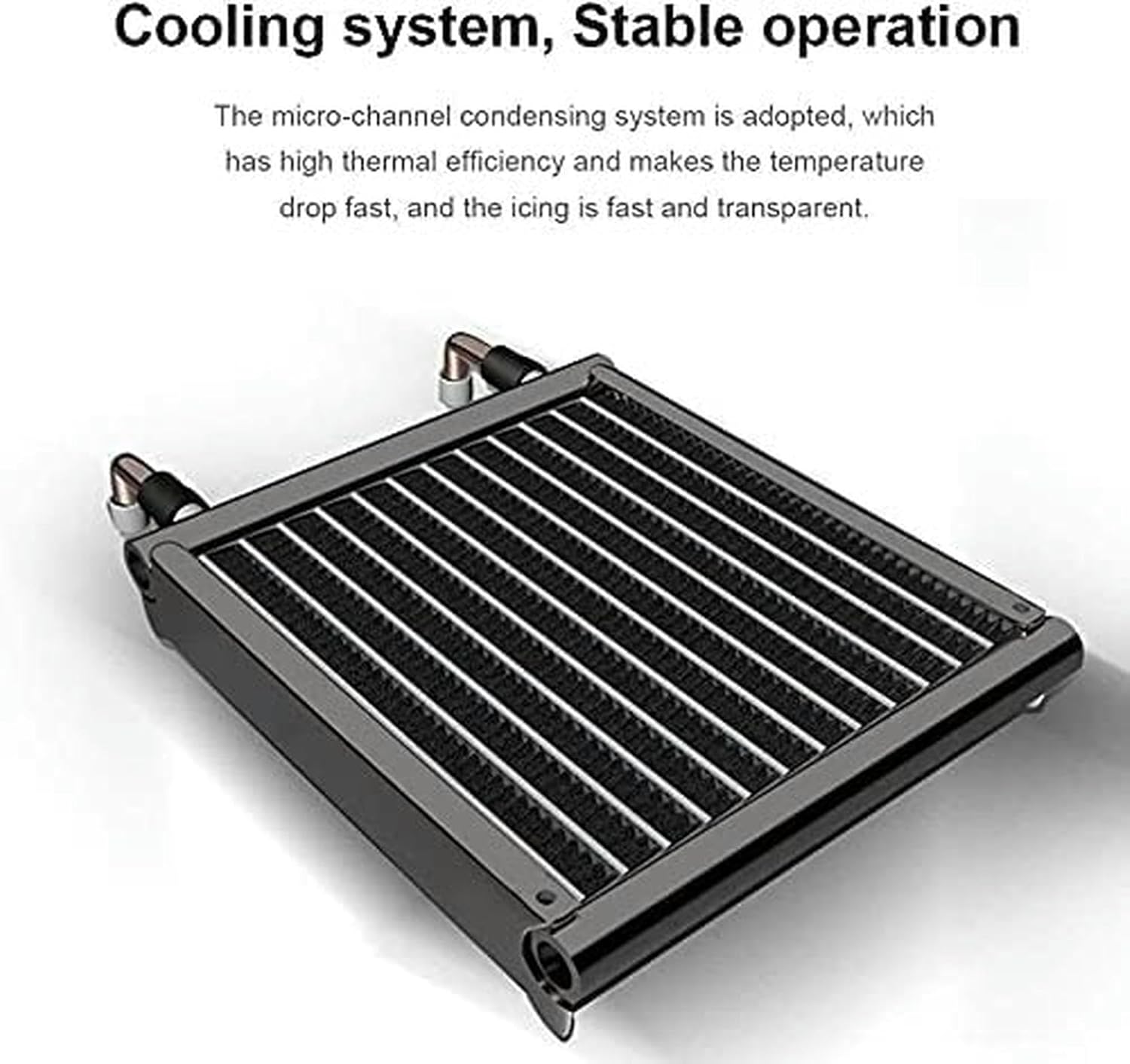 Ice Maker - Storage Bin - Stainless Steel, Freestanding Automatic Clear Cube Ice Making Machine Perfect for Home or Business