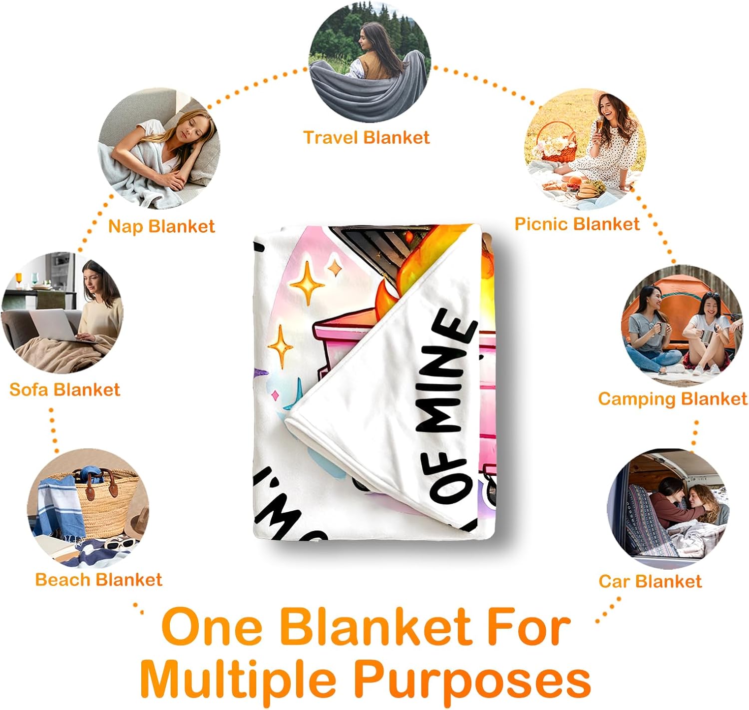 Funny Pink Dumpster Fire Throw Blanket,Funny Gifts for Women Girls,Dumpster Fire Humorous Blanket for Couch Bed Dorm Bedroom Office,50x60 Inches - Image 6