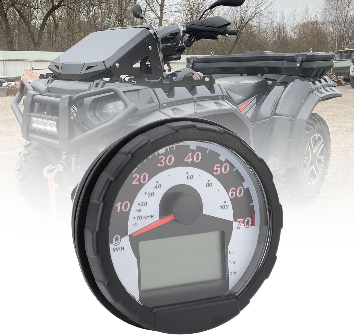 ATV Speedometer Cluster Assembly 3280589 Multifunction Gauge Replacement For Polaris Sportsman 400 500 570 800 ATV Gauge Assembly ATV Multifunction Gauge