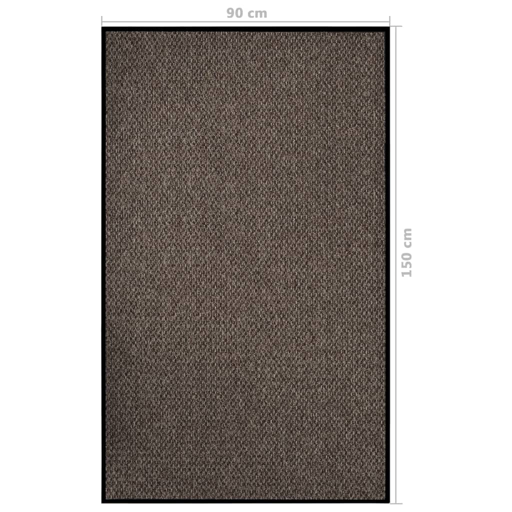 Zerbino beige, 90 x 150 cm, in resistente tappeto con fondo in vinile antiscivolo, per corridoio, ingresso e terrazza coperta