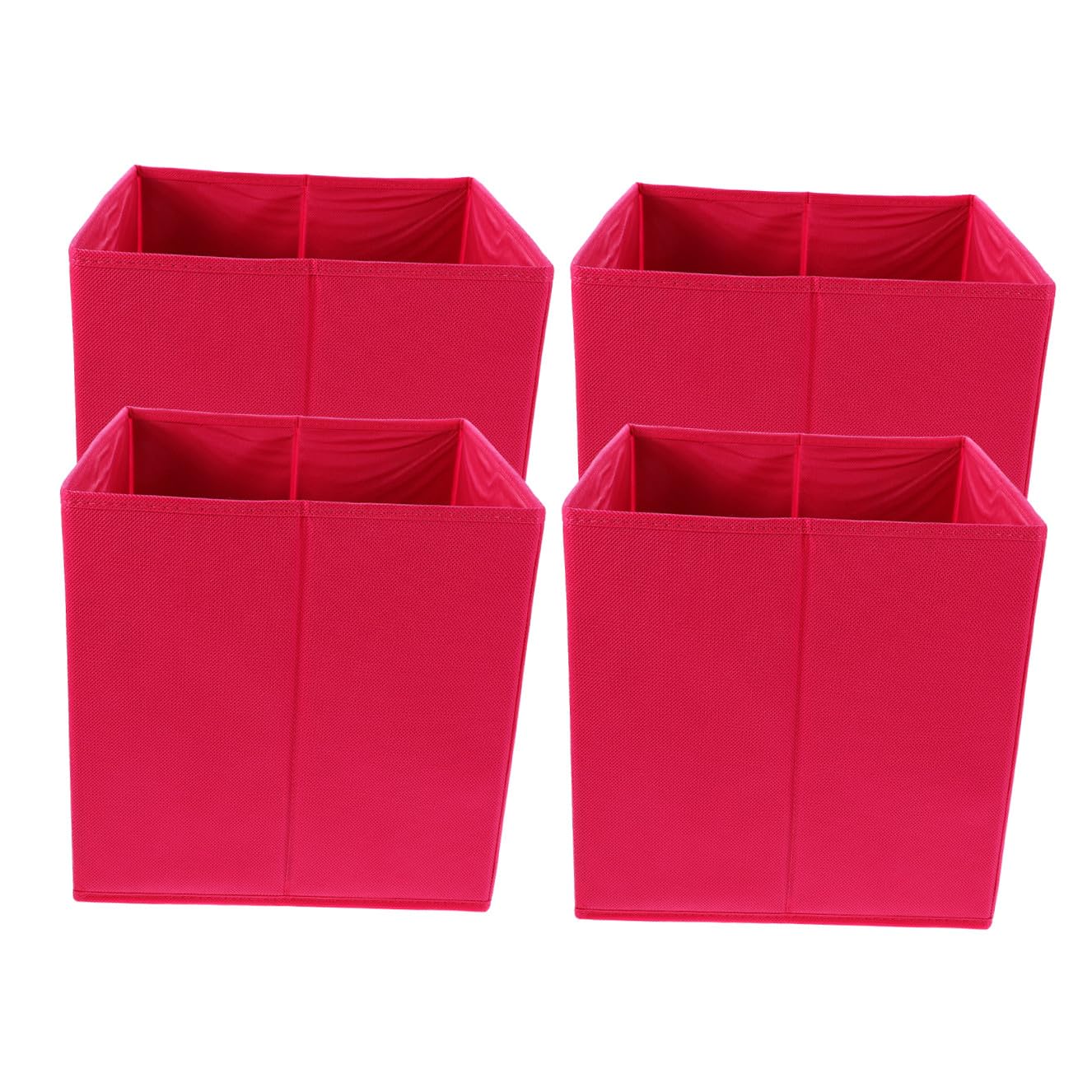 POPETPOP Caja de Almacenamiento de Tela Plegable para Ropa Gran Capacidad, Diseño Multifuncional Tipo Cajón, Paquete de 4 Unidades para Habitación Infantil y Hogar