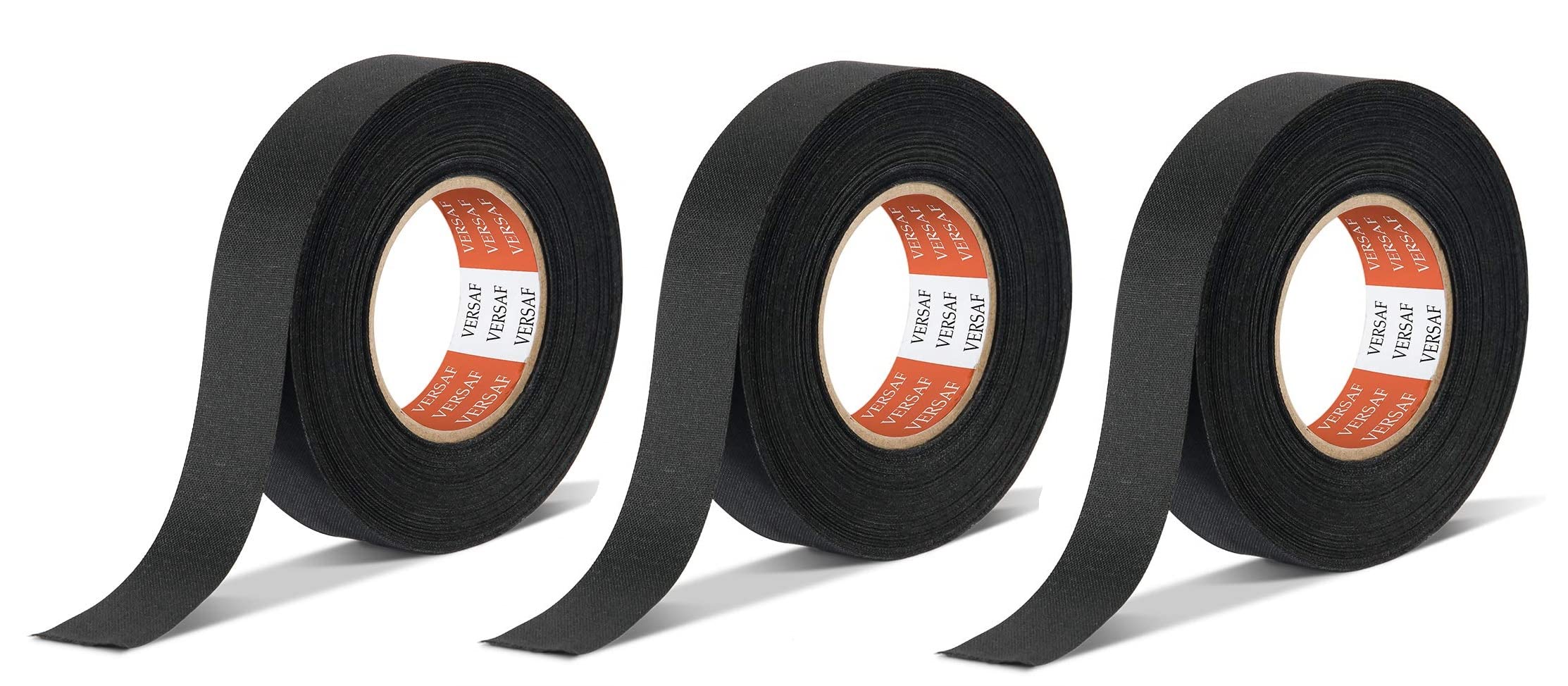 GHIME Car Wiring Tape For Wire Automotive Wiring Harness Cloth Tape For Auto Electrical Wrap, Protection, Insulation 19Mm X 25 Meter (3), Black-image-11