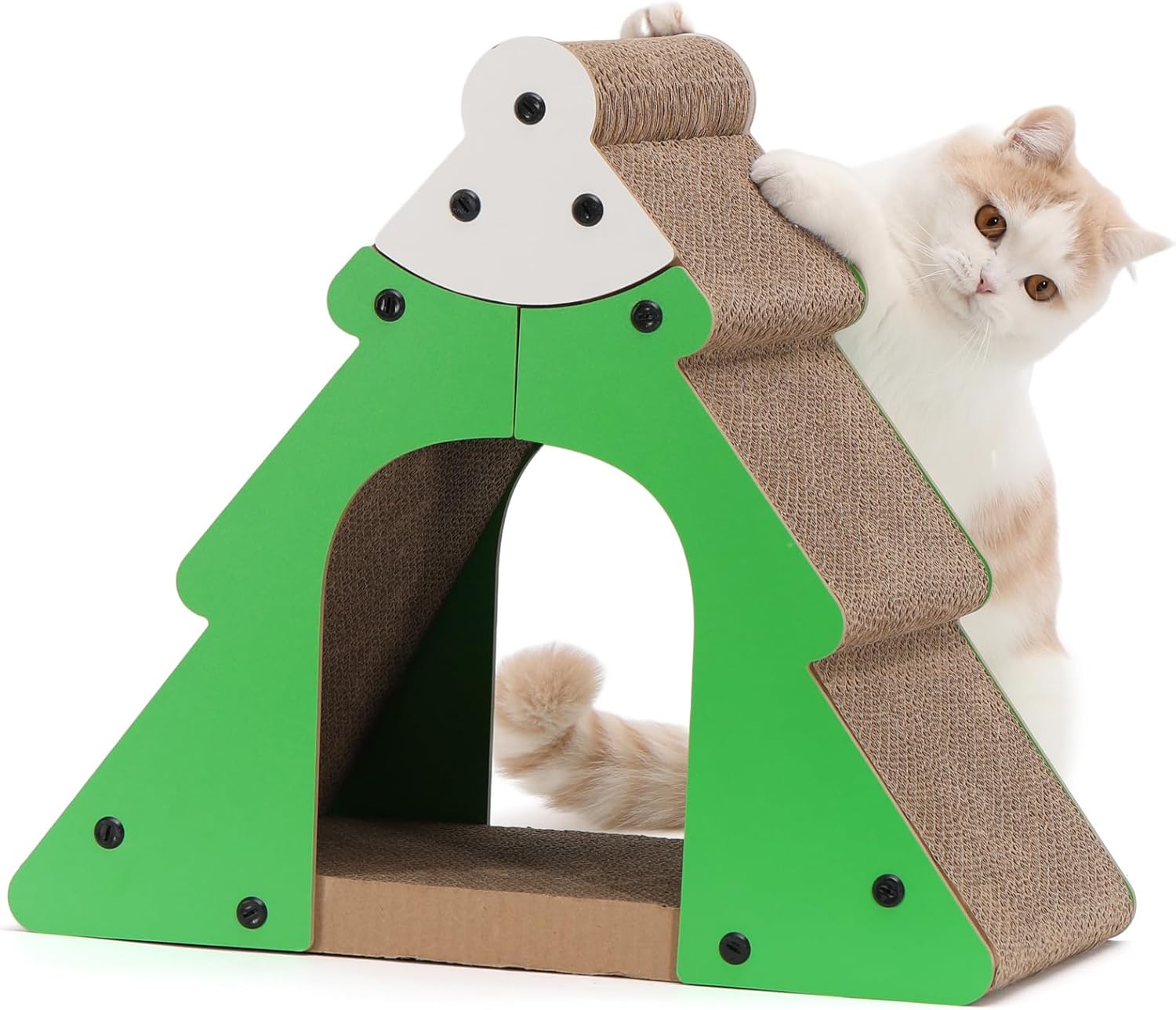 FUKUMARU Cat Scratcher, Cat Scratching Broad, Christmas Cat Scratcher for Indoor