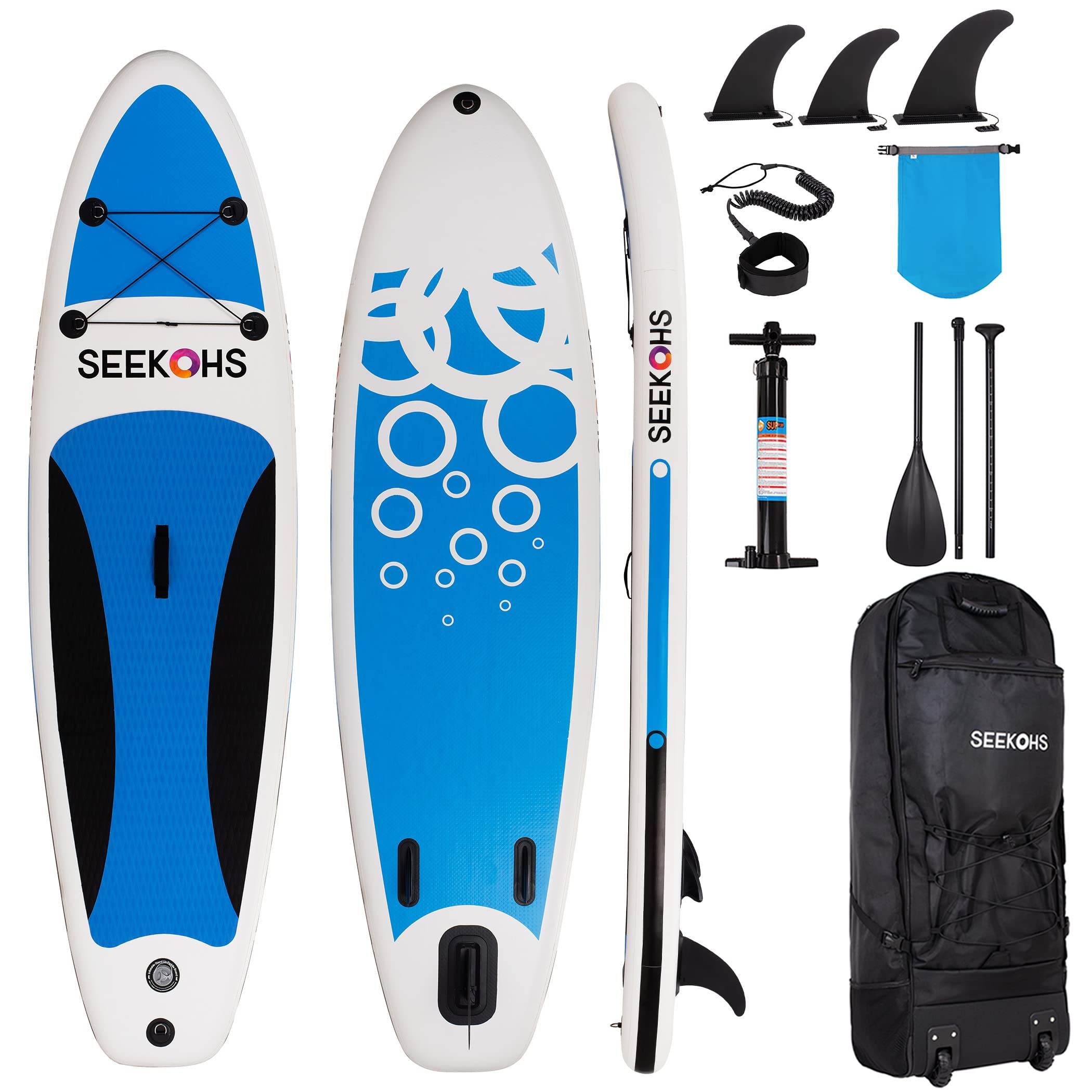Photo 1 of -USED/MISSING PARTS UNKNOWN- SEEKOHS Inflatable Stand Up Paddle Board 
