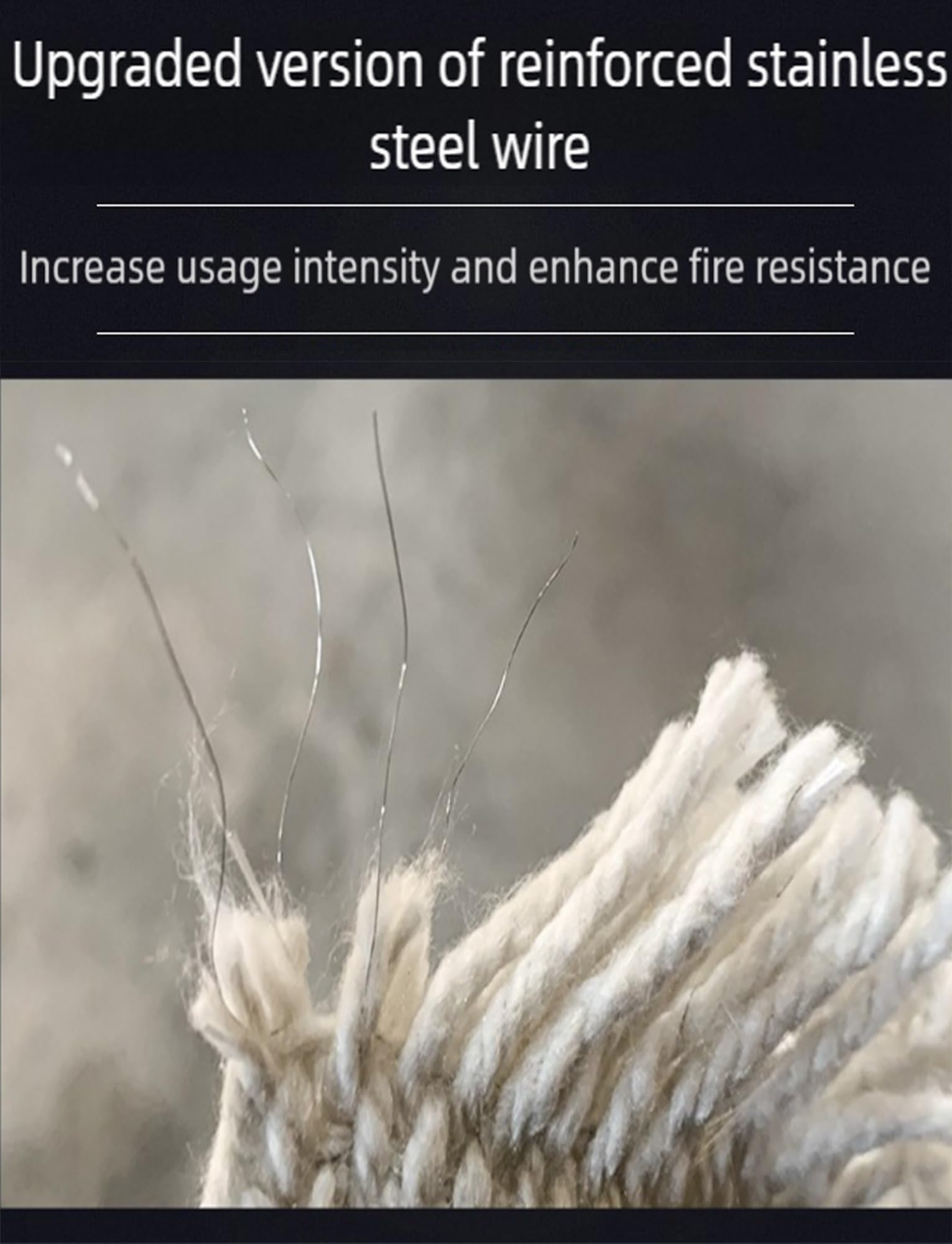 Couverture de soudage en fibre de céramique, tissu ignifuge pour isolation thermique des fours industriels, résistant à la température jusqu'à 1260 °C, épais et durable