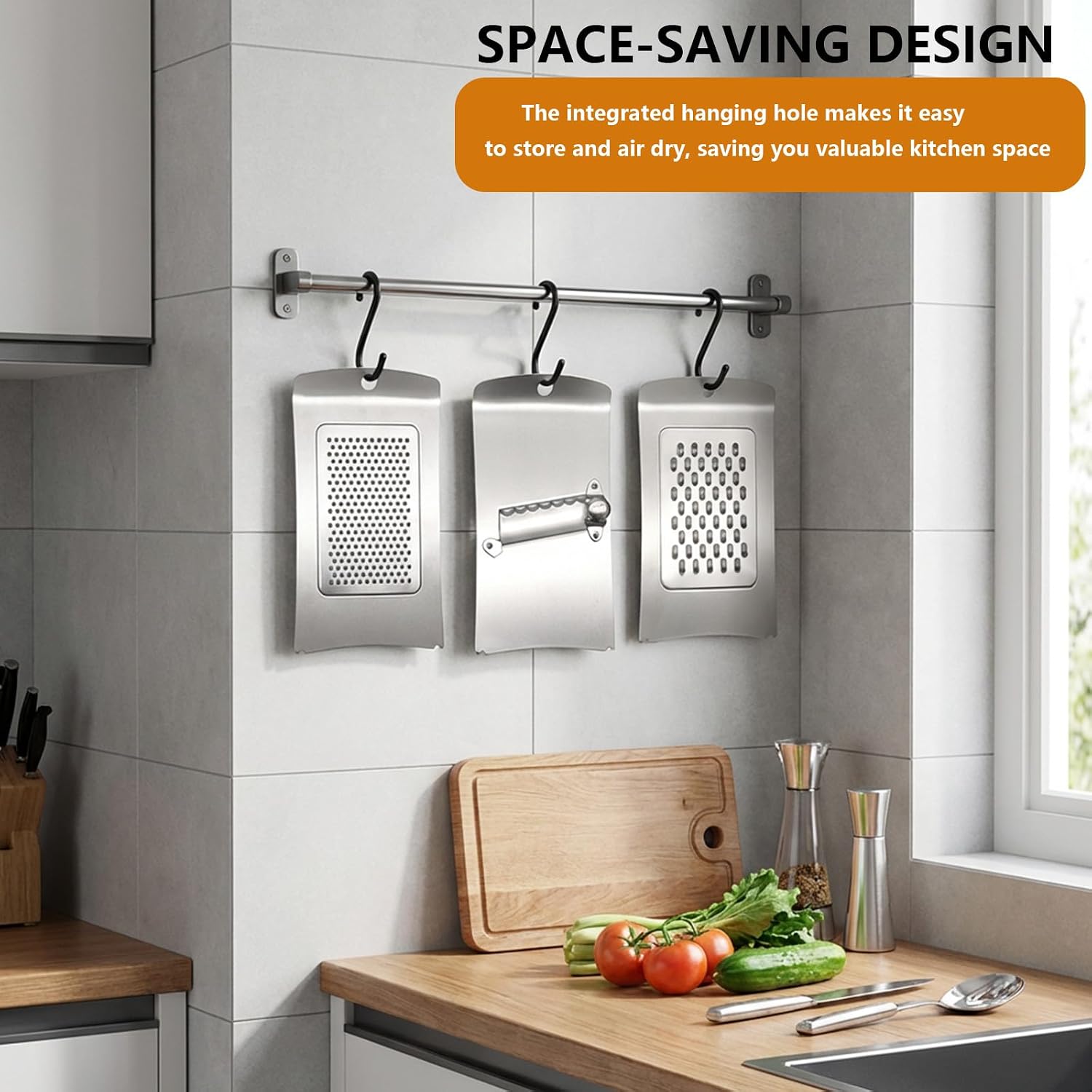 3-in-1 Cheese Grater Set with Tray