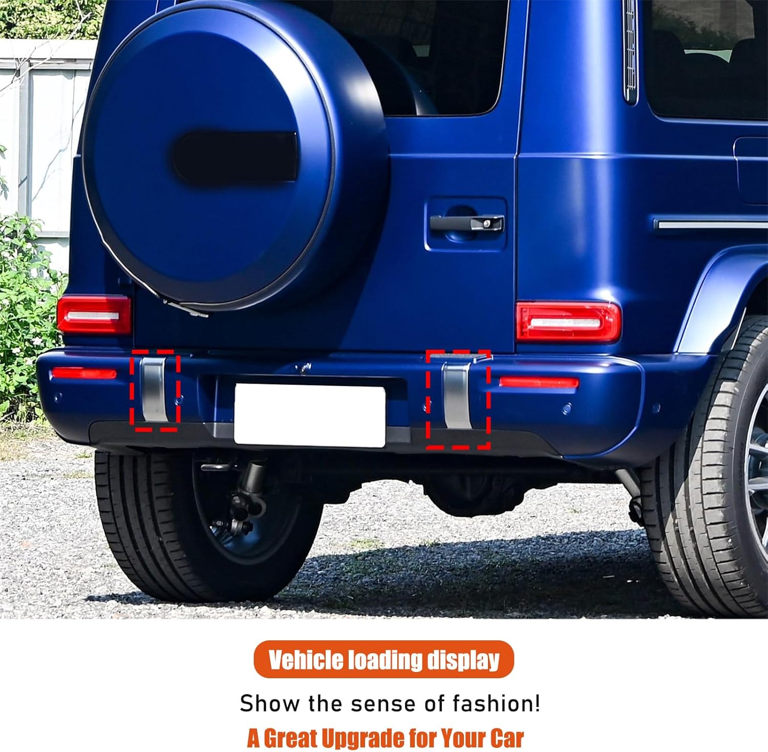 Rear Bumper Cover Trim Compatible with Mercedes Benz G Class W464 2025+ Rear Bumper Protector Guard Scratch Resistant Collision Protection Accessories (Carbon Fiber