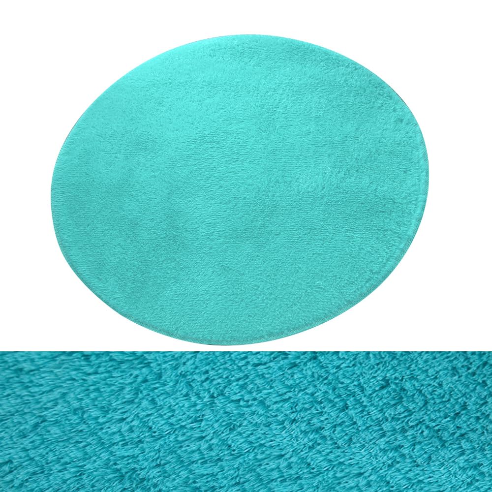 Ultra Soft Indoor Modern Round Area Rugs Fluffy Non-Slip Floor Carpets Silky Mat for Living Room Bedroom Exercise