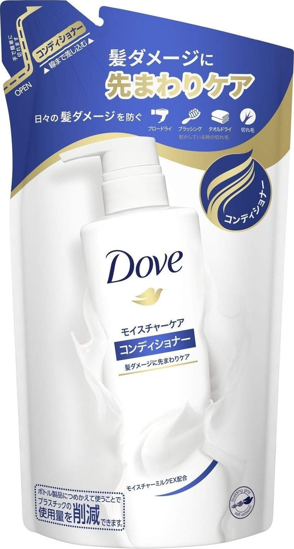 Dove ダヴ モイスチャーケア コンディショナー つめかえ用 350g