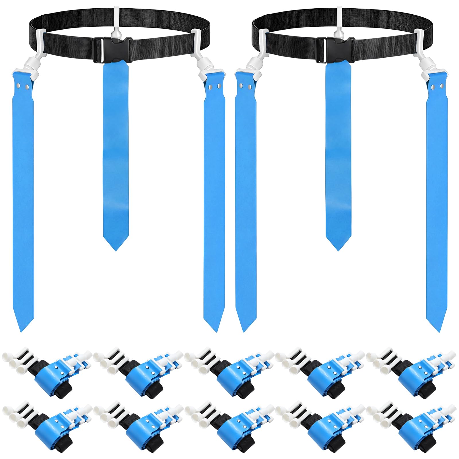 Hungdao 10/12 Players Flag Football Belts and Flags