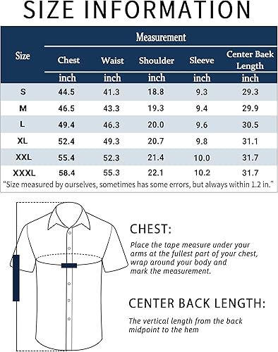 Vista 5 de COOFANDY Camisas casuales de lino de manga corta con botones para hombre