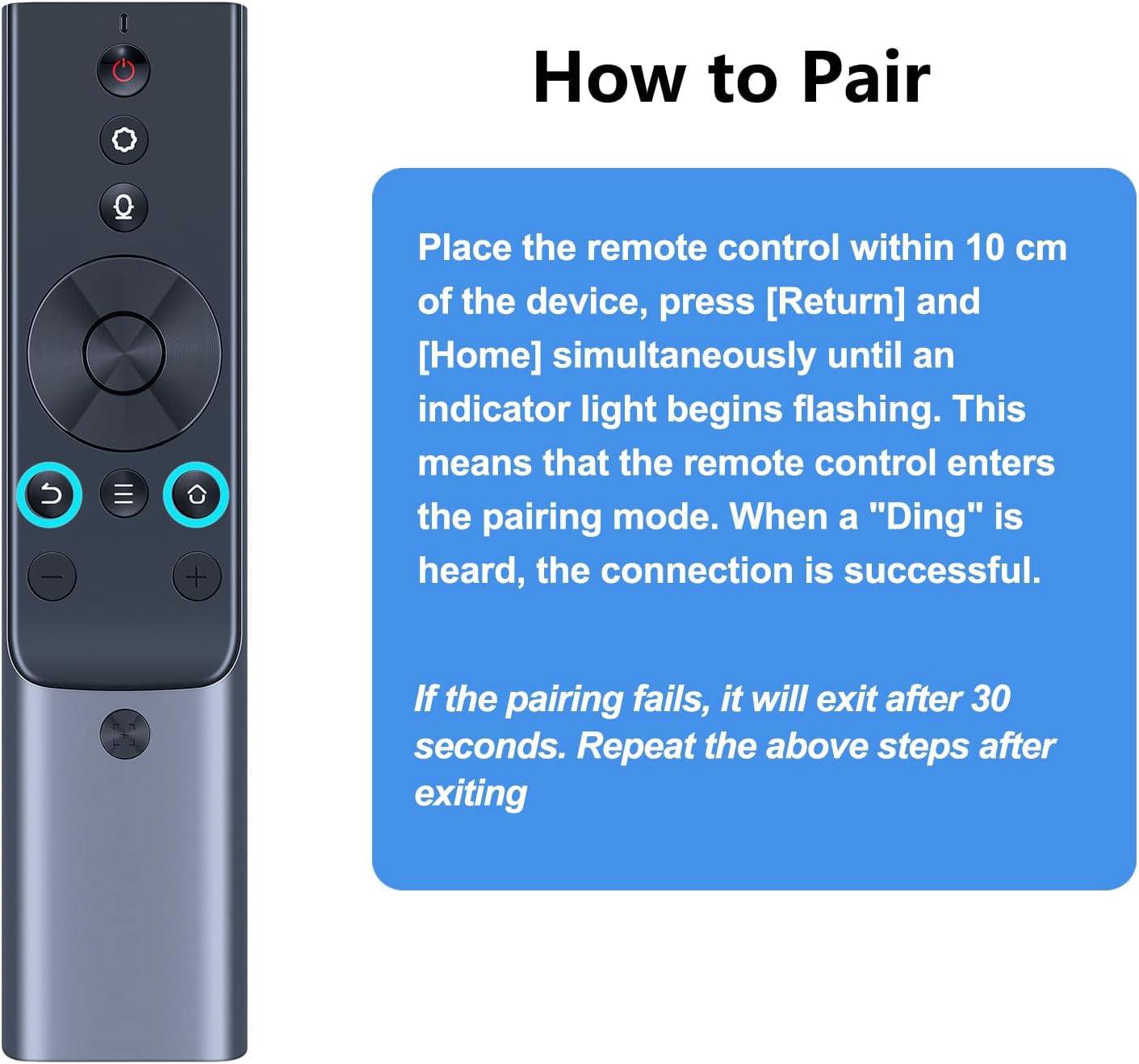 PZL Replacement Projector Remote Control for Xgimi Horizon Series Projector, for Aura