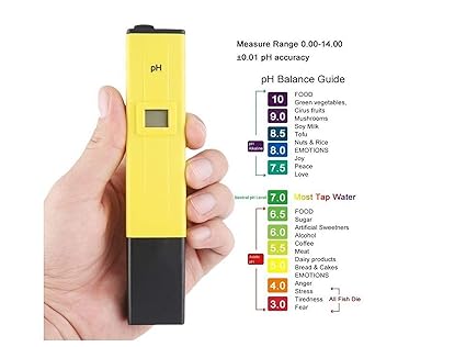 IONIX Digital LCD Pocket Pen type pH meter for Water purity Pool Aquarium measurement
