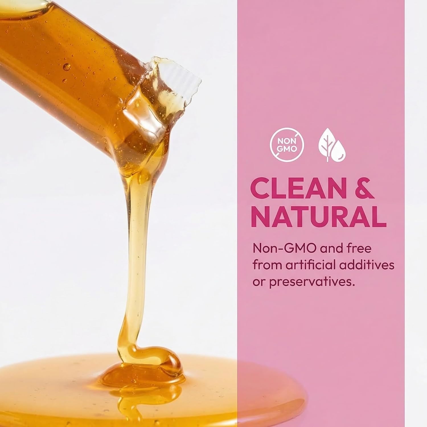 Bloomin Honey Sticks, Shilajit Honey Sticks for Women, Support Hormonal Balance, Focus & Stamina, Daily Energy, with Shilajit, Shatavari & Saffron, Non-Gmo, 30 Sticks (Strawberry)