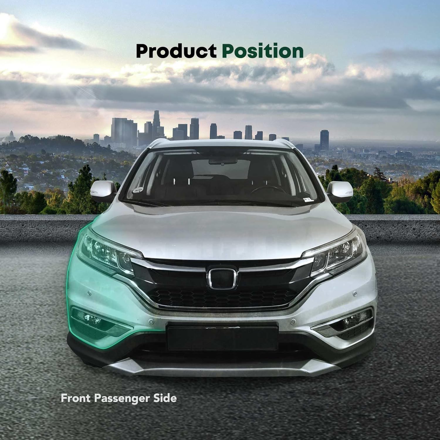 YHTAUTO Front Right Passenger Side Bumper Filler Compatible with Chevrolet Suburban 2015-2020, Tahoe 2015-2020, Bumper Bracket