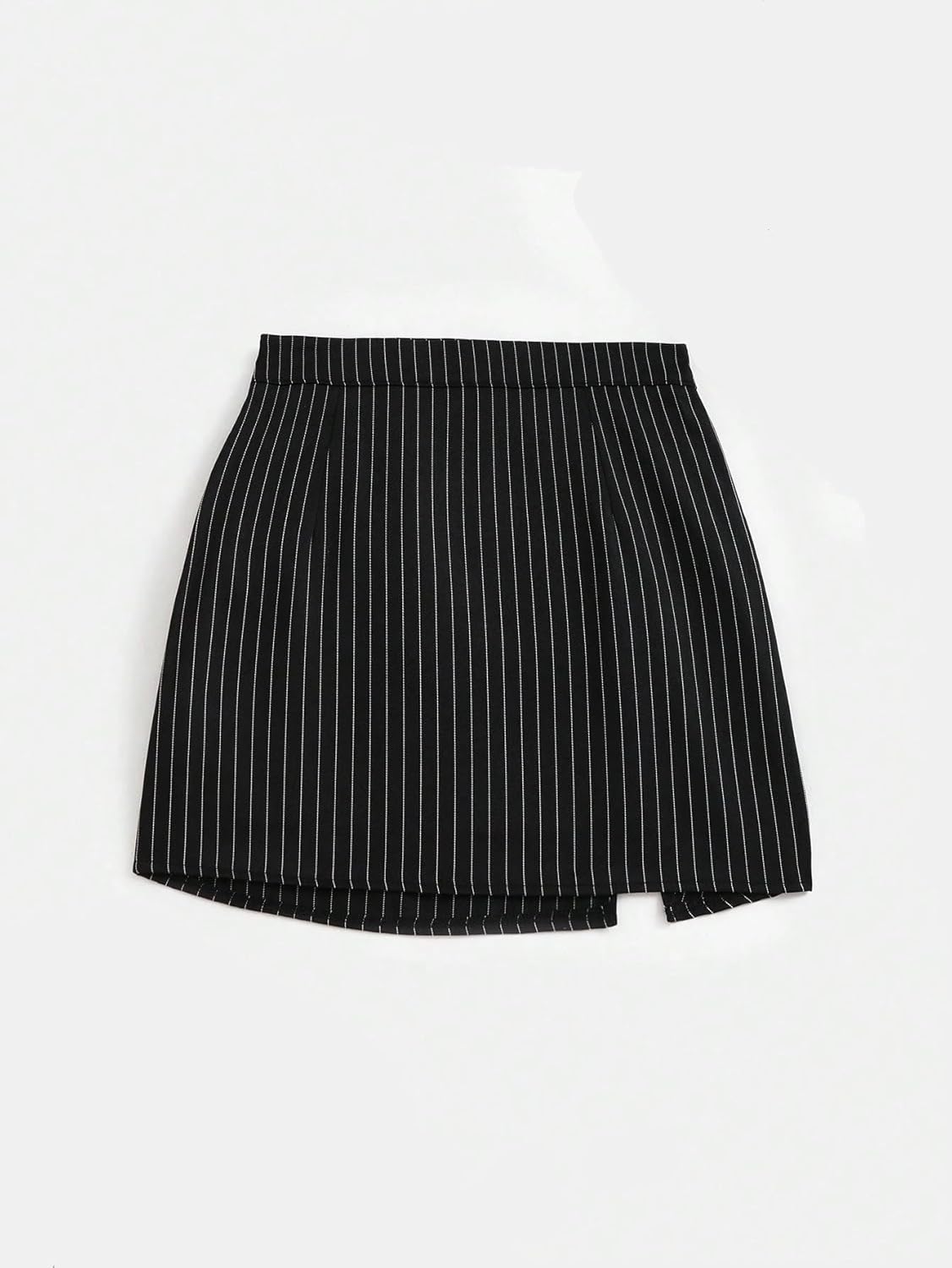 Women's Striped Low-Rise Mini Skort - Casual Flared A-Line Skirt for Summer Clubwear