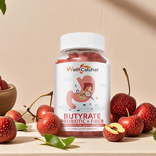 Miniatura 7 de Gomitas de butirato Suplemento para la salud intestinal butirato con probióticos y fibra prebiótica gomitas para mujeres y hombres sin azúcar Apoyo