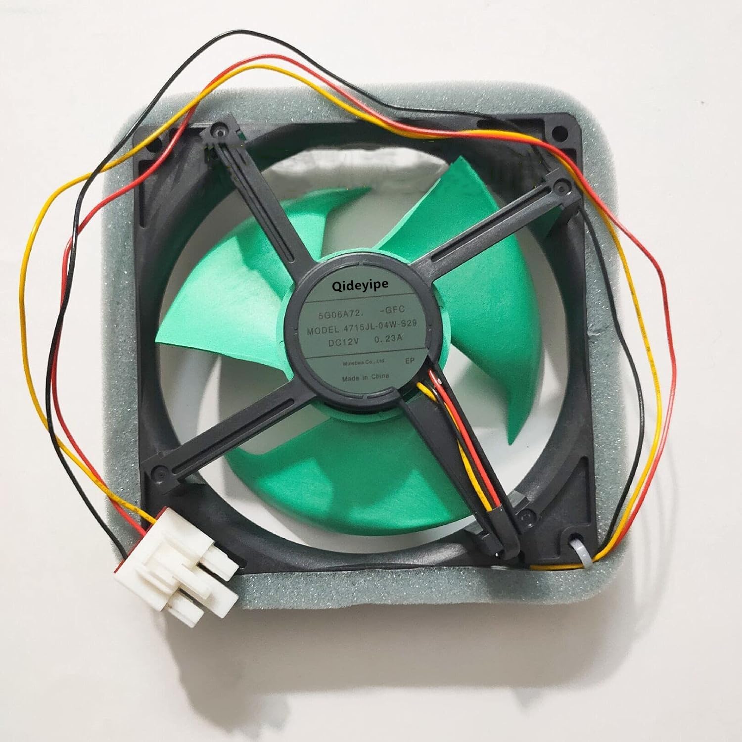 for Qideyipe Model 4715JL-04W-S29 12V 0.23A 12.7CM air-Cooled Fan