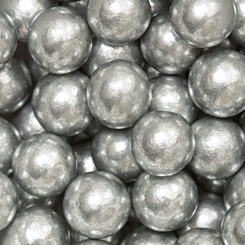 Decora Perlas plateadas grandes en azúcar 100 g