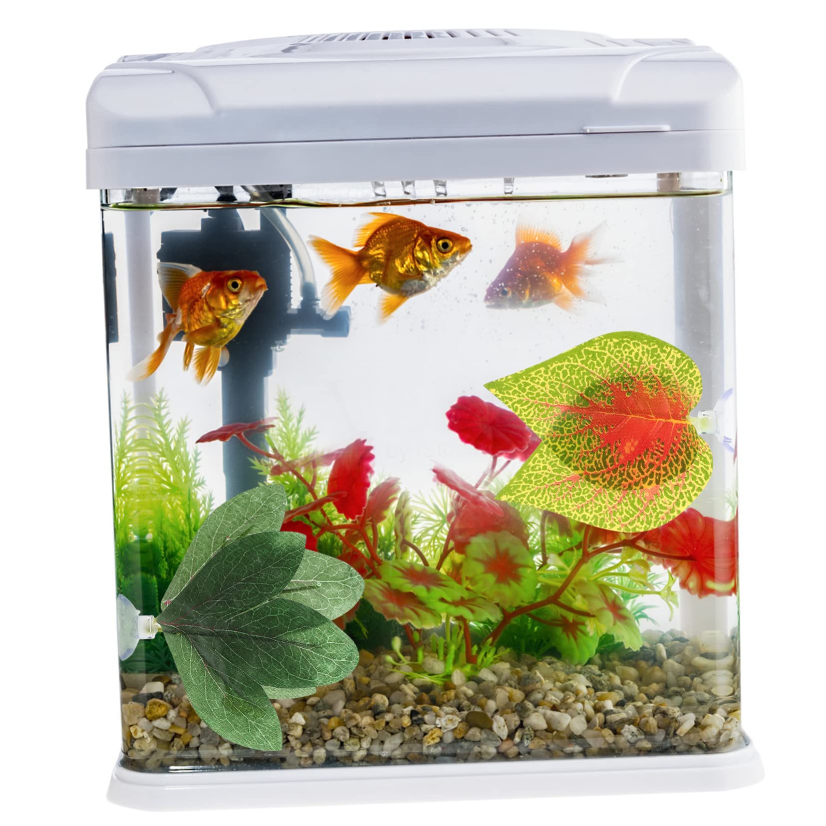 TOYANDONA 4 set Foglie Di Piante Artificiali Piante Acquatiche Per Acquario Acquatiche Realistiche Finte In Miniatura Piccole Per Acquario 4 pezzi*4