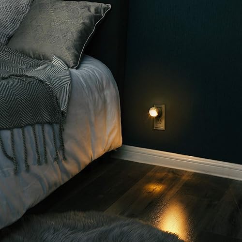 Miniatura 7 de DEWENWILS Luces nocturnas enchufables a la pared, sensor de atardecer a amanecer, luces nocturnas LED giratorias de 360° para niños, adultos,