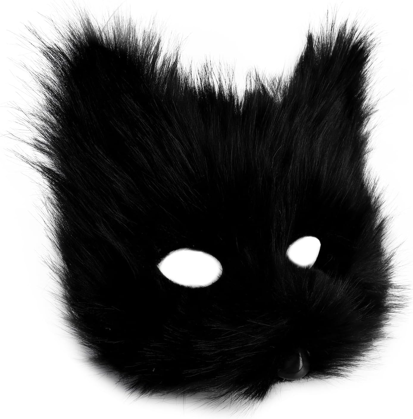Animal Fox Wolf Mask Halloween Party Cosplay Costumes Props Plush Cat Half Face Masks Carnival Christmas Masquerade - Image 4