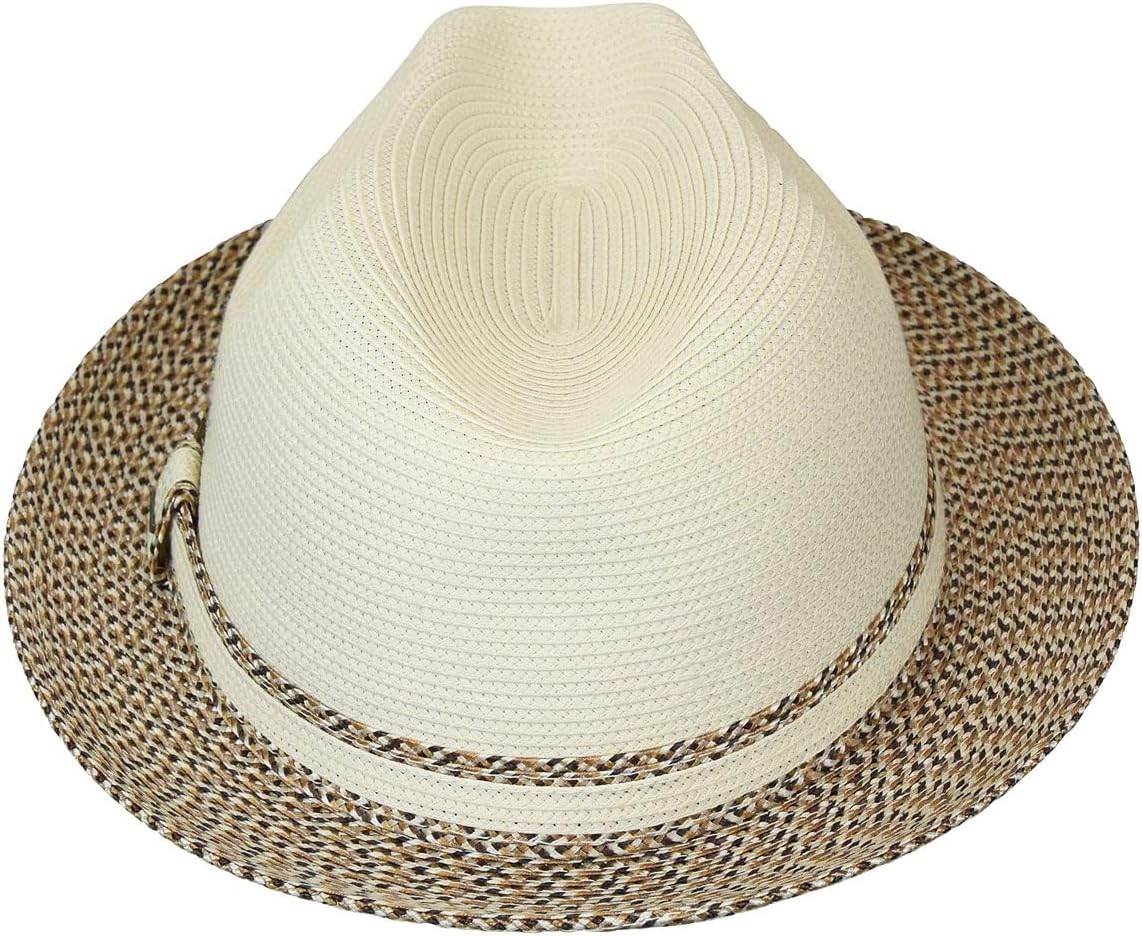 Bailey 1922 Mannesroe Braided Fedora - Ivory/Adobe Multi/XXL