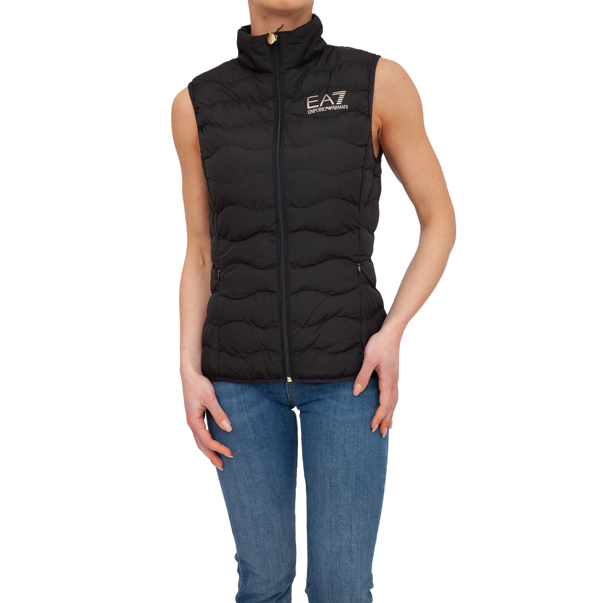 EA7 Smanicati Donna Logo 8ntq08 tnf8z l Nero