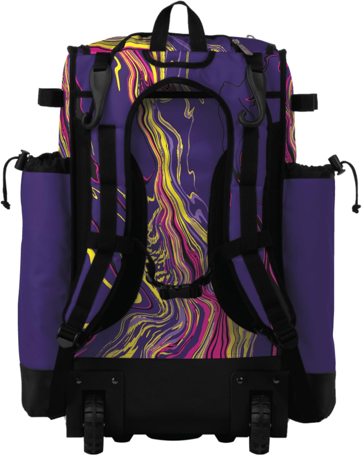 Boombah Superpack Hybrid Rolling Bat Bag - Wheeled & Backpack Version - Hyperwave - Multiple Color Options