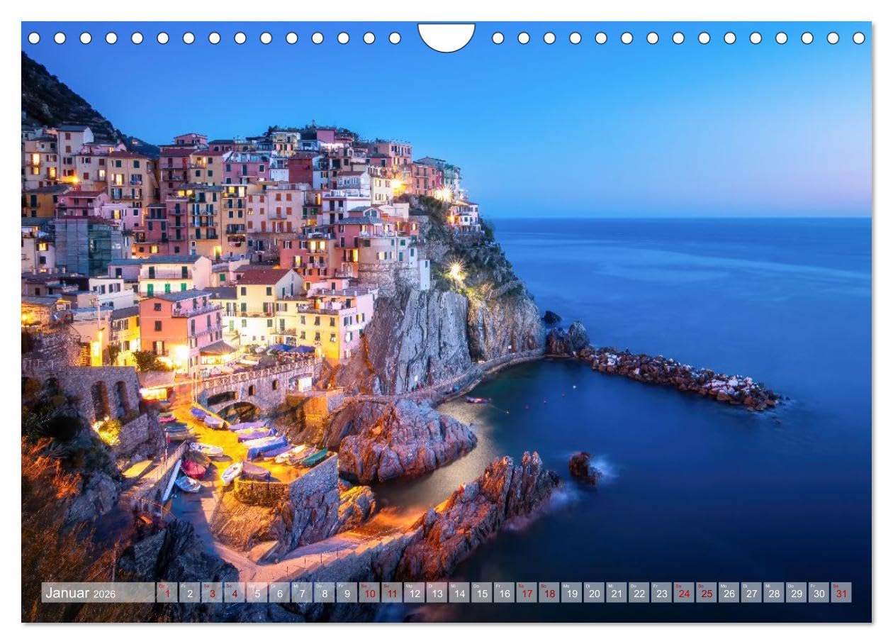 Land. Licht. Meer. (Wandkalender 2026 DIN A4 quer), CALVENDO Monatskalender: Küsten, geformt von Wind und Wellen.