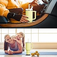 Vista 56 de Silicone Spill Stopper Set Compatible with Stanley Cup 2.0 30oz & 40oz with Straw Cover, Set of 4