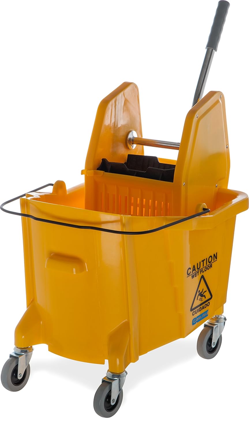 Exсluѕіvе Dіѕсоunt 80% оƒƒеr Carlisle 3690504 Commercial Mop Bucket With Down Press Wringer, 35 Quart Capacity, Yellow