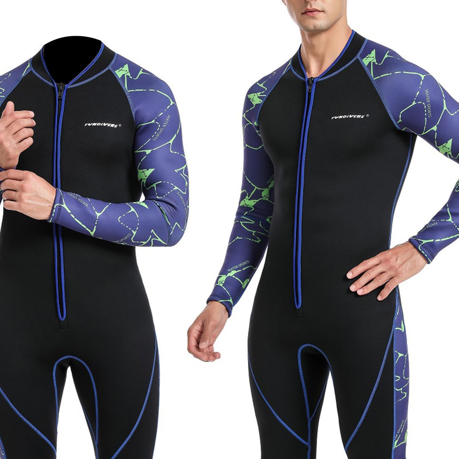 Traje de Neopreno para Hombre: ¡La Aventura te Espera! Mono cálido para Paddle Surf, Surf, Buceo, etc. Traje de Neopreno Completo de 3 mm para