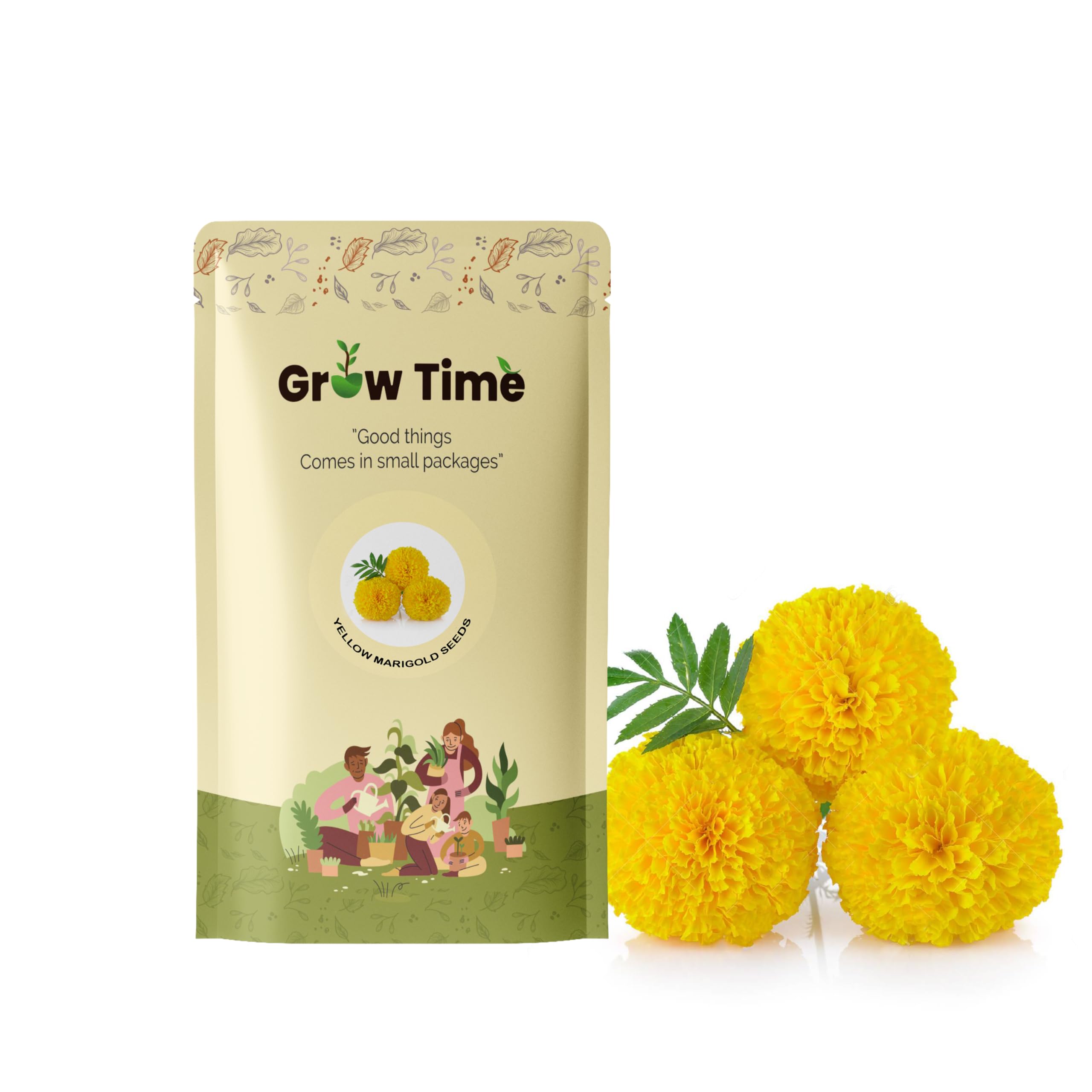 Growtime Marigold Yellow Flower (Genda) Seeds, Flower Seeds for Home Gardening, Flower Planting Seeds for Kitchen, Marigold Yellow Flower (Genda) Seeds (Yellow, Pack of 50 Seeds) (B0CQ5K9XXM) Amazon Price History, Amazon Price Tracker