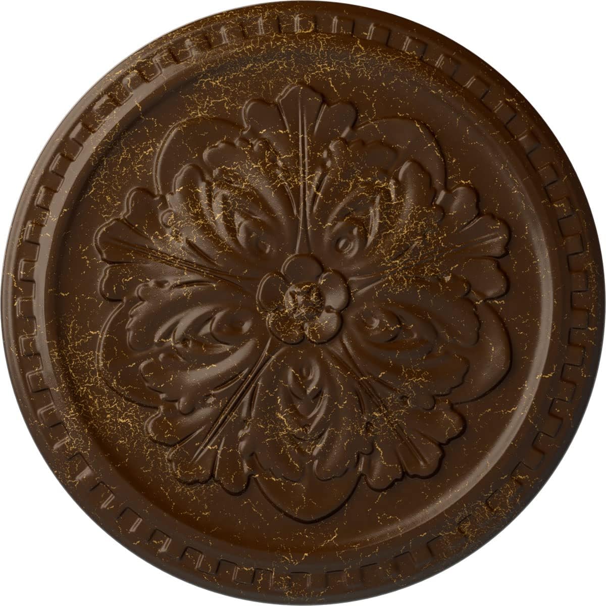 Ekena Millwork CM16ERRBC Ceiling Medallion, Root Beer Crackle