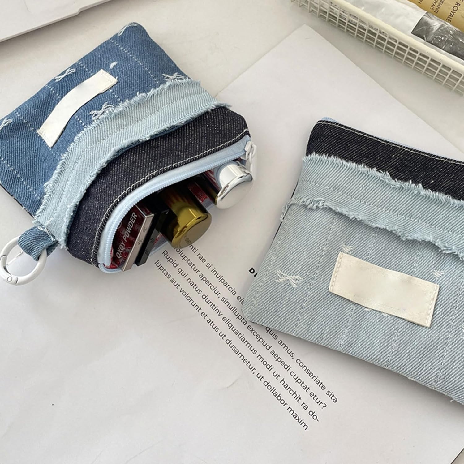 Printed Coin Purse Girls Compact with Secure Closure & Multi-Slot Card Holder Small Card Wallet