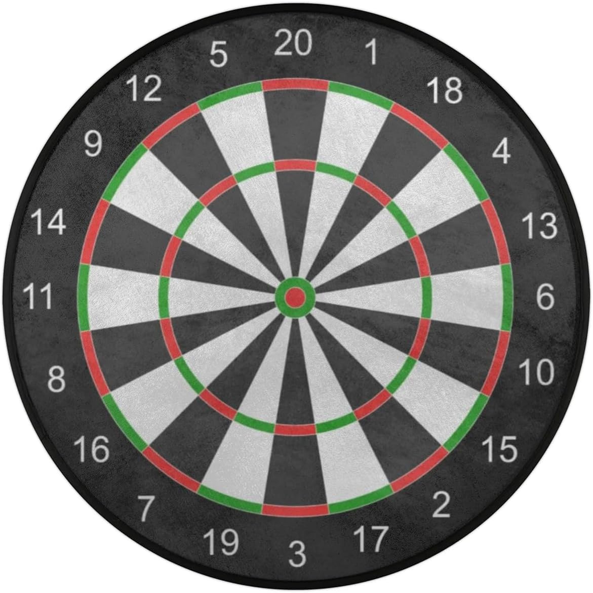 Dart Board Round Area Rug Non-Slip Large Area Rug Machine Washable Circle Rug Floor Mat Carpets for Living Room Bedroom Nursery (5.3ft)