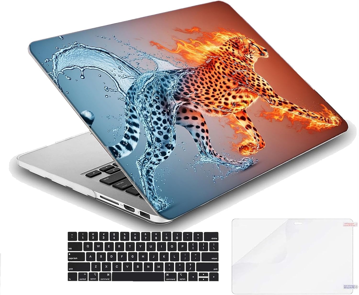 Compatible with MacBook Neo 13-inch, Hard Shell Case with Keyboard Cover and Screen Protector (A3404 A18 Pro chip, 2026 Release) - Cheetah MC21037