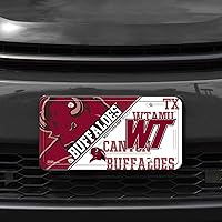 Vista 2 de NCAA etiqueta de metal para auto, negro