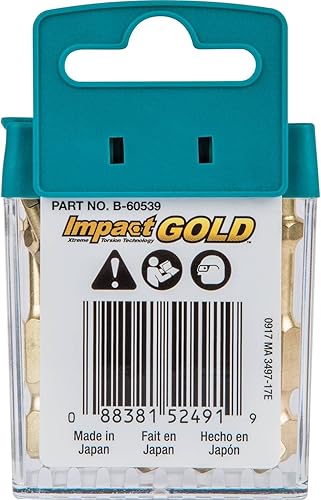 Miniatura 4 de Makita B-60539 Impact Gold #2 Receso cuadrado 2″ Broca de potencia, 15/Pk