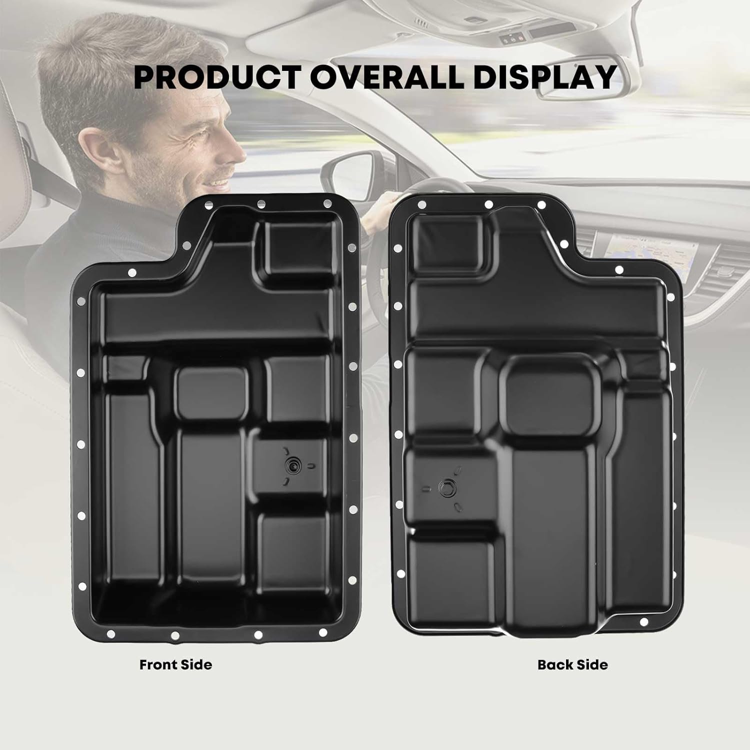 YHTAUTO Transmission Oil Pan Replacement for Ford Excursion 2003-2005, E-350 E-450 F-250 F-350 F-450 F-550 Super Duty
