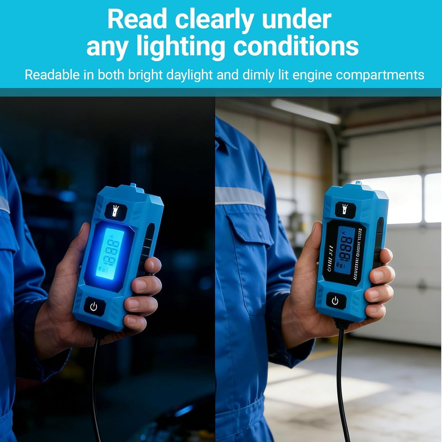 Automotive Circuit Fault Probe Tester, Portable 20A 48V Current Tester with High-Precision, Car Relay Fuse Checker with Front Lighting & LED Display, Parasitic Tester Automotives for Various Cars