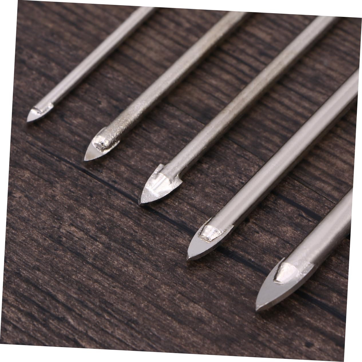 5pcs Ceramic Drill Bits Set Triangle Glass Drill Tile Porcelain Marble Bit Set
