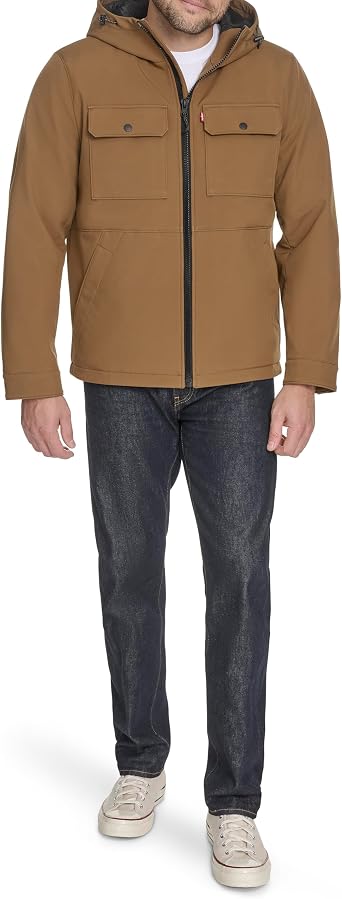 Levi's Men's Ripstop Softshell Jacket With Hood