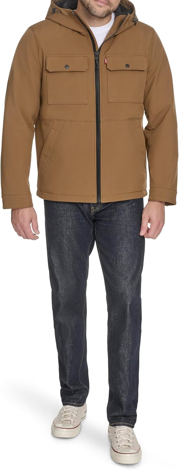 Levi's Men's Ripstop Softshell Jacket With Hood