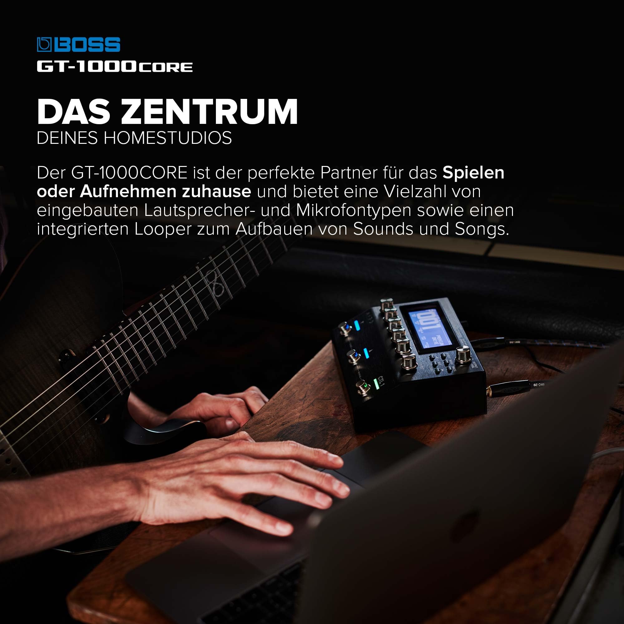 BOSS GT-1000CORE | Compact Guitar Effects Processor | Class-Leading Sound Quality | Ultra-Versatile Guitar Amps Crafted with AIRD | Premium Onboard Effects | Built-in Bluetooth | I/O Features