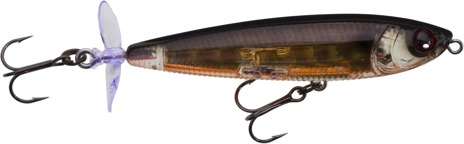 Yo-Zuri 3DB Prop Floating Lure, Prism Gold Black, 3 1/2-Inch, 1/2"