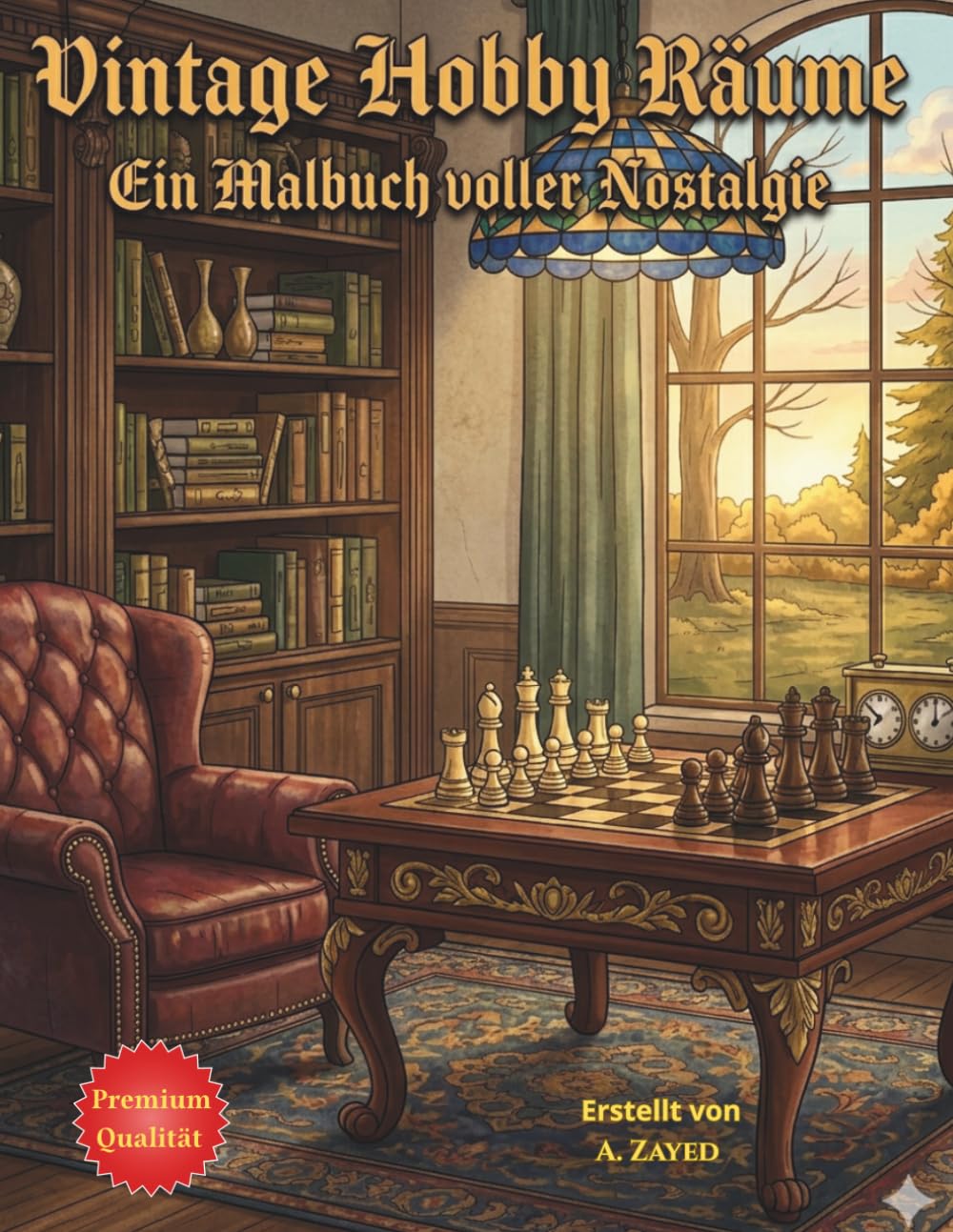 Vintage Hobby Räume: Ein Malbuch voller Nostalgie: Detaillierte Illustrationen von antiken Werkstätten, Nähzimmern und Künstlerateliers zur Entspannung für Erwachsene