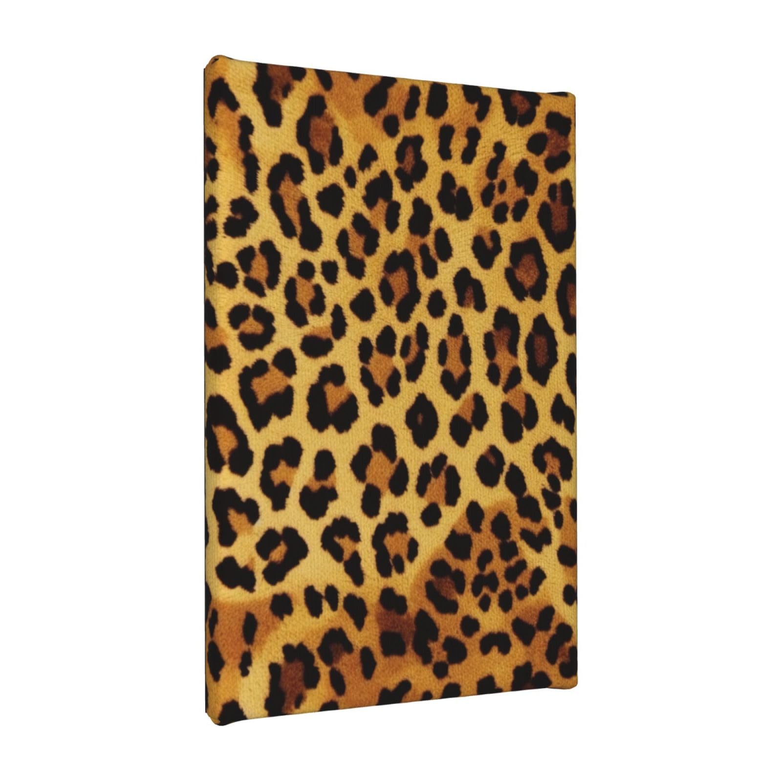 YKLJG Leopard Pattern Printed Wall Art Canvas Painting 20x30 CM Wooden Framed Picture Painting Artwork Prints for Bedroom Kitchen Home Office Decor