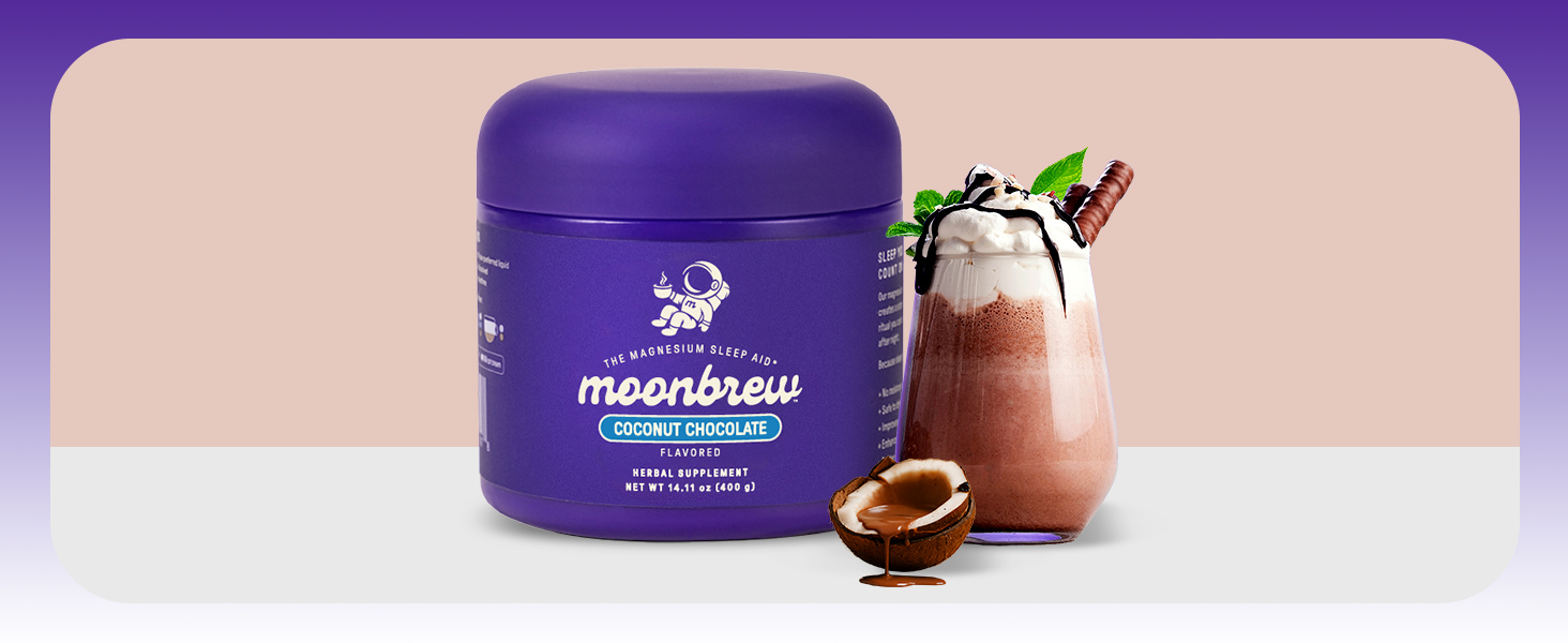 Amazon.com : MoonBrew Magnesium Sleep Aid Drink Mix, Coconut